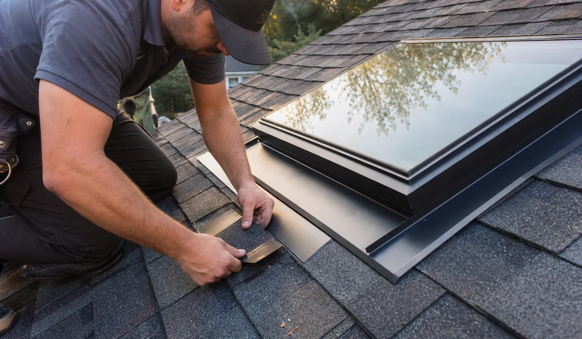 Resealing skylight perimeter flashing