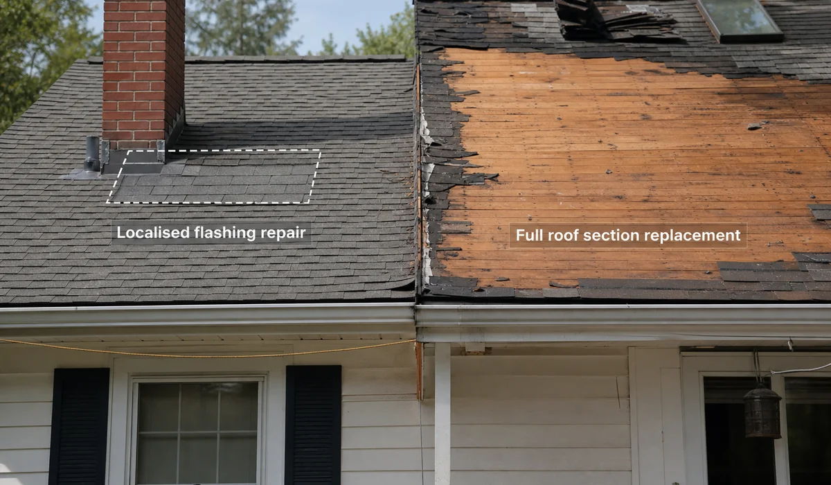 Localized repair vs full section replacement